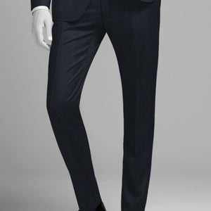 Napolean Esso Tartan Blue Wool Suit
