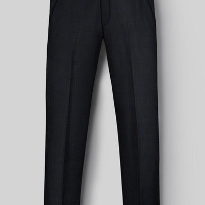 Napolean Esso Tartan Blue Wool Suit