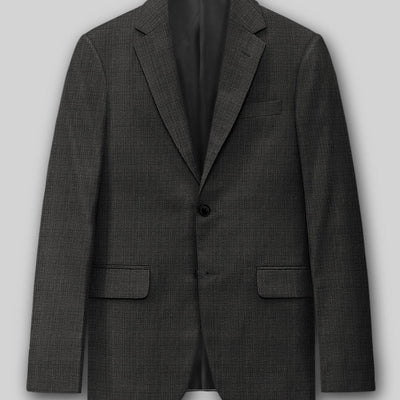 Napolean Esso Tartan Charcoal Wool Jacket