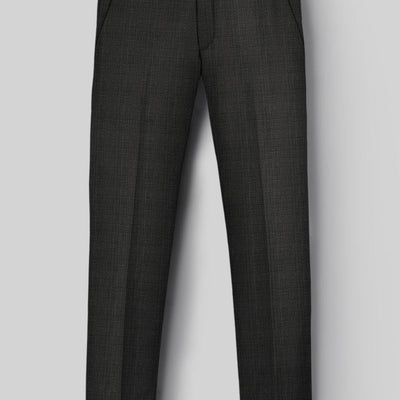 Napolean Esso Tartan Charcoal Wool Suit