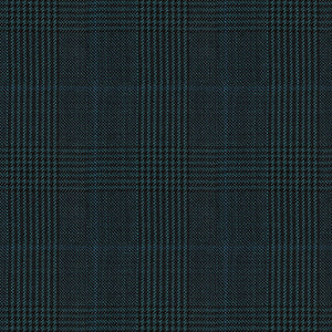Napolean Esso Tartan Teal Blue Wool Jacket