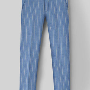 Napolean Gavino Stripe Light Blue Wool Pants