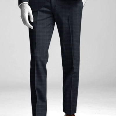 Napolean Gisde Glen Blue Wool Pants