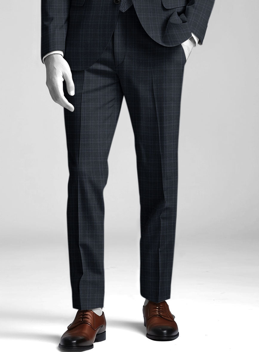 Napolean Gisde Glen Blue Wool Pants