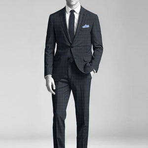 Napolean Gisde Glen Blue Wool Suit