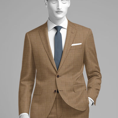 Napolean Gisde Glen Brown Wool Jacket