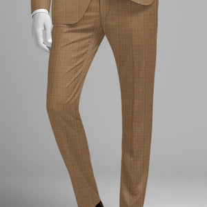 Napolean Gisde Glen Brown Wool Pants