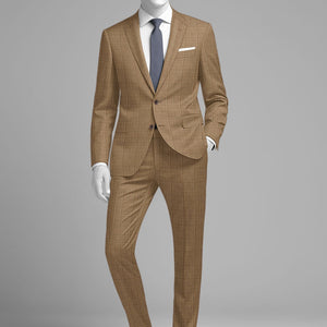 Napolean Gisde Glen Brown Wool Suit