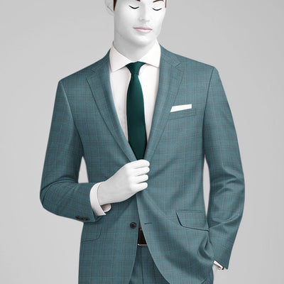 Napolean Gisde Glen Light Blue Wool Jacket