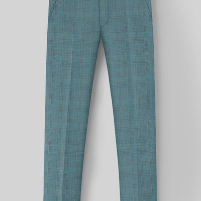 Napolean Gisde Glen Light Blue Wool Pants