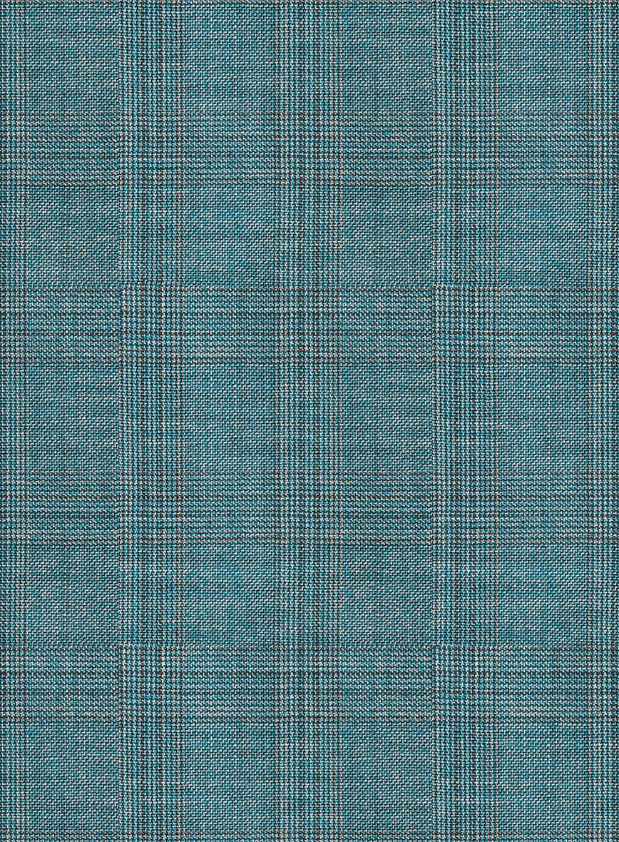 Napolean Gisde Glen Light Blue Wool Pants