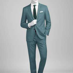 Napolean Gisde Glen Light Blue Wool Suit