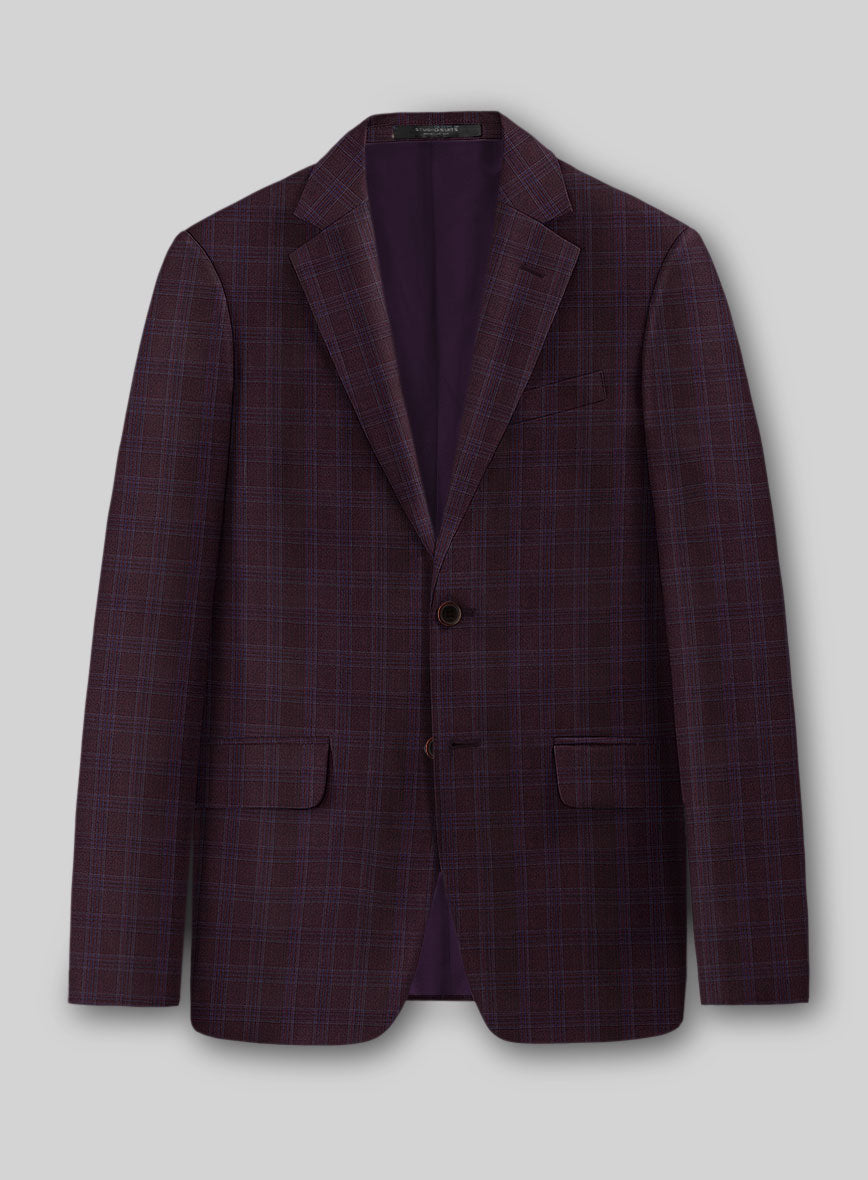 Napolean Gisde Glen Purple Wool Jacket