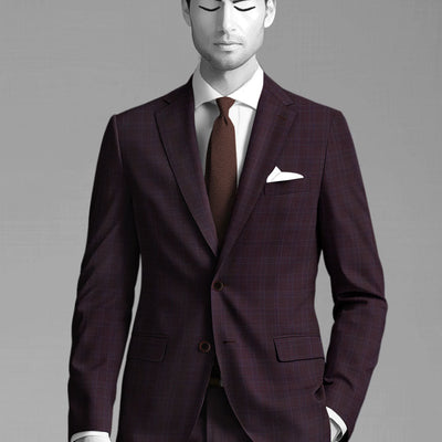 Napolean Gisde Glen Purple Wool Jacket