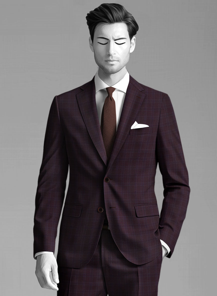 Napolean Gisde Glen Purple Wool Jacket