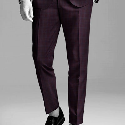 Napolean Gisde Glen Purple Wool Pants