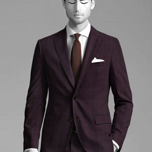Napolean Gisde Glen Purple Wool Suit
