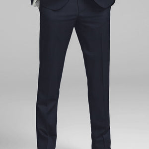 Napolean Imperial Blue Herringbone Wool Tuxedo Suit