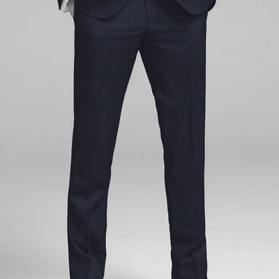 Napolean Imperial Blue Herringbone Wool Tuxedo Suit