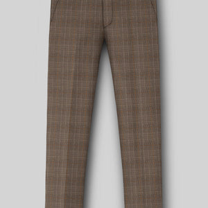 Napolean Porter Prince Of Wales Brown Wool Pants