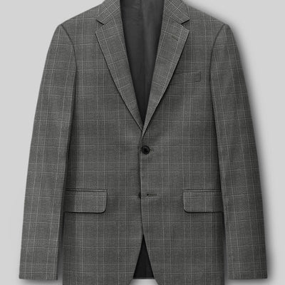 Napolean Porter Prince Of Wales Gray Wool Jacket