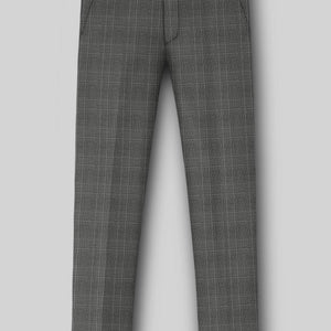 Napolean Porter Prince Of Wales Gray Wool Pants