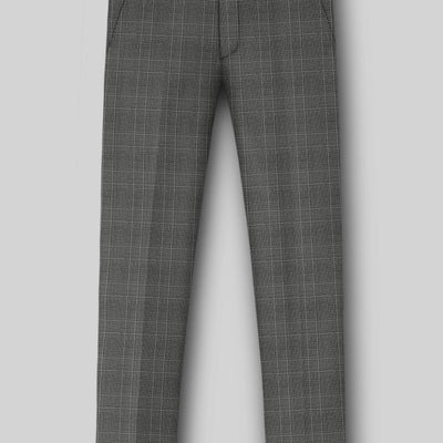 Napolean Porter Prince Of Wales Gray Wool Pants