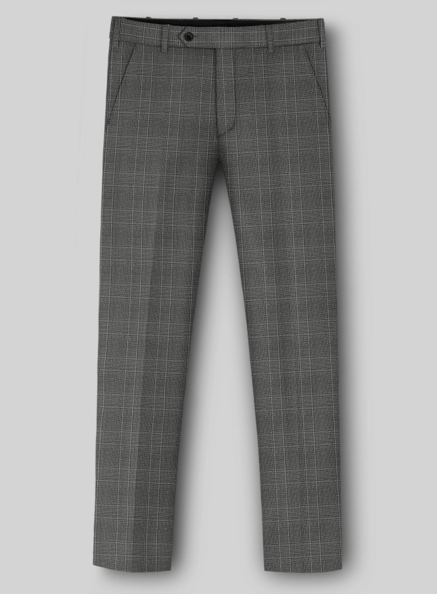 Napolean Porter Prince Of Wales Gray Wool Pants