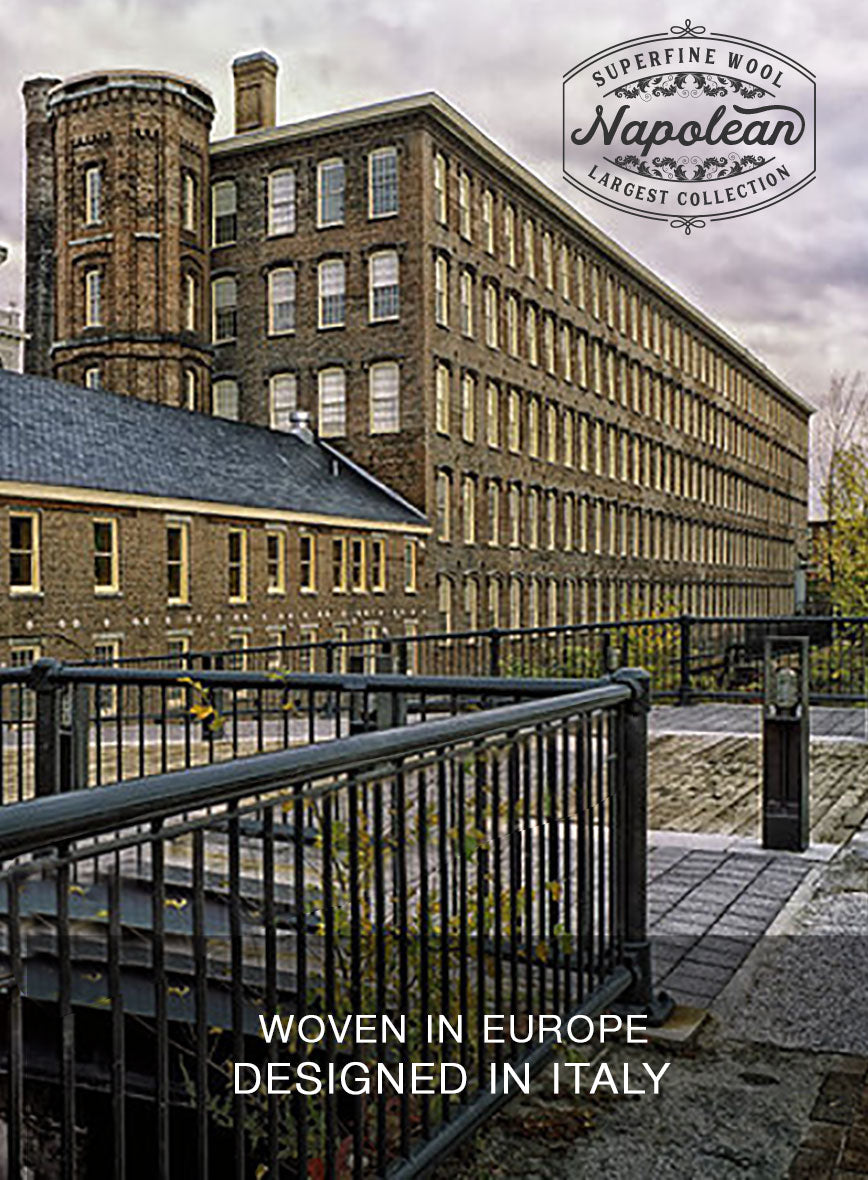 Napolean Xina Tartan Blue Wool Suit