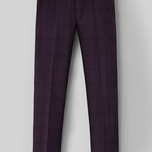 Napoleon Xina Tartan Purple Wool Pants