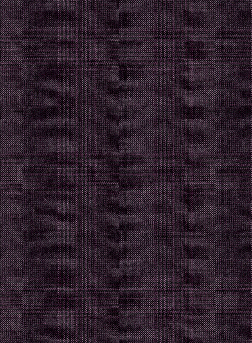 Napoleon Xina Tartan Purple Wool Pants