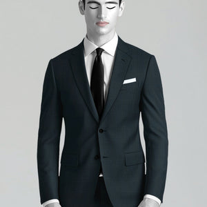 Napolean Xina Tartan Teal Blue Wool Jacket