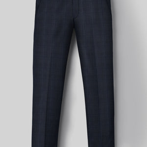 Napolean Canzo Glen Dark Blue Wool Pants