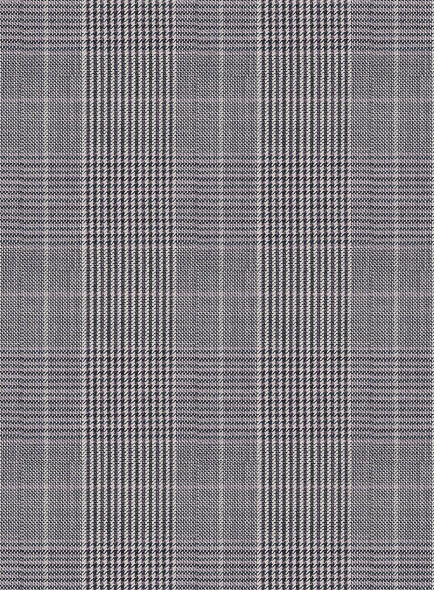 Napolean Canzo Glen Gray Blue Wool Jacket