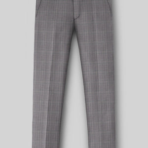 Napolean Canzo Glen Gray Blue Wool Suit