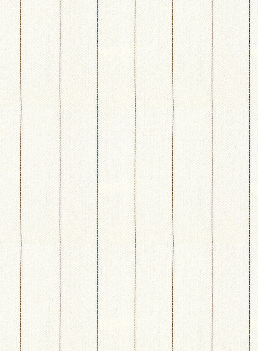 Napolean Tullio Stripe Ivory Wool Pants