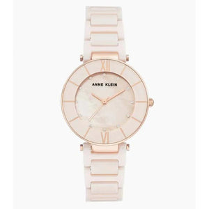 Anne Klein Ceramics Pink Dial Women 32mm