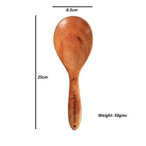 100% Natural Neem Wood Cooking & Serving Spoons/Spatula/Ladles, Set of 7, Toxin-free, Anti-microbial