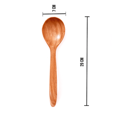 100% Natural Neem Wood Cooking & Serving Spoons/Spatula/Ladles, Set of 7, Toxin-free, Anti-microbial
