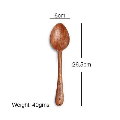 100% Natural Neem Wood Cooking & Serving Spoons/Spatula/Ladles, Set of 4, Toxin-free, Anti-microbial