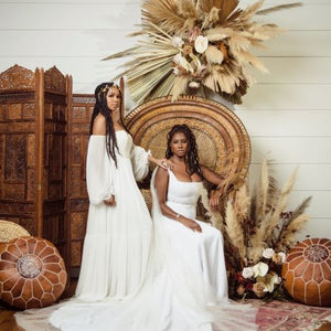 Neutral Boho Dried and Tropical Styled Shoot