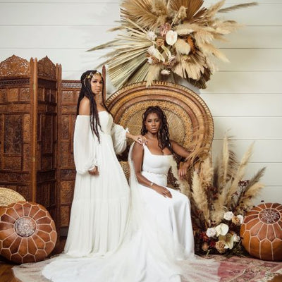 Neutral Boho Dried and Tropical Styled Shoot