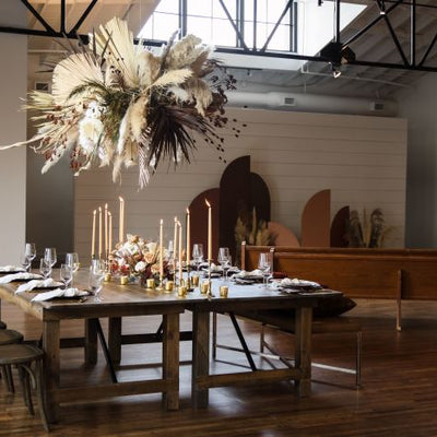 Neutral Boho Dried and Tropical Styled Shoot