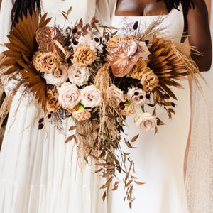 Neutral Boho Dried and Tropical Styled Shoot