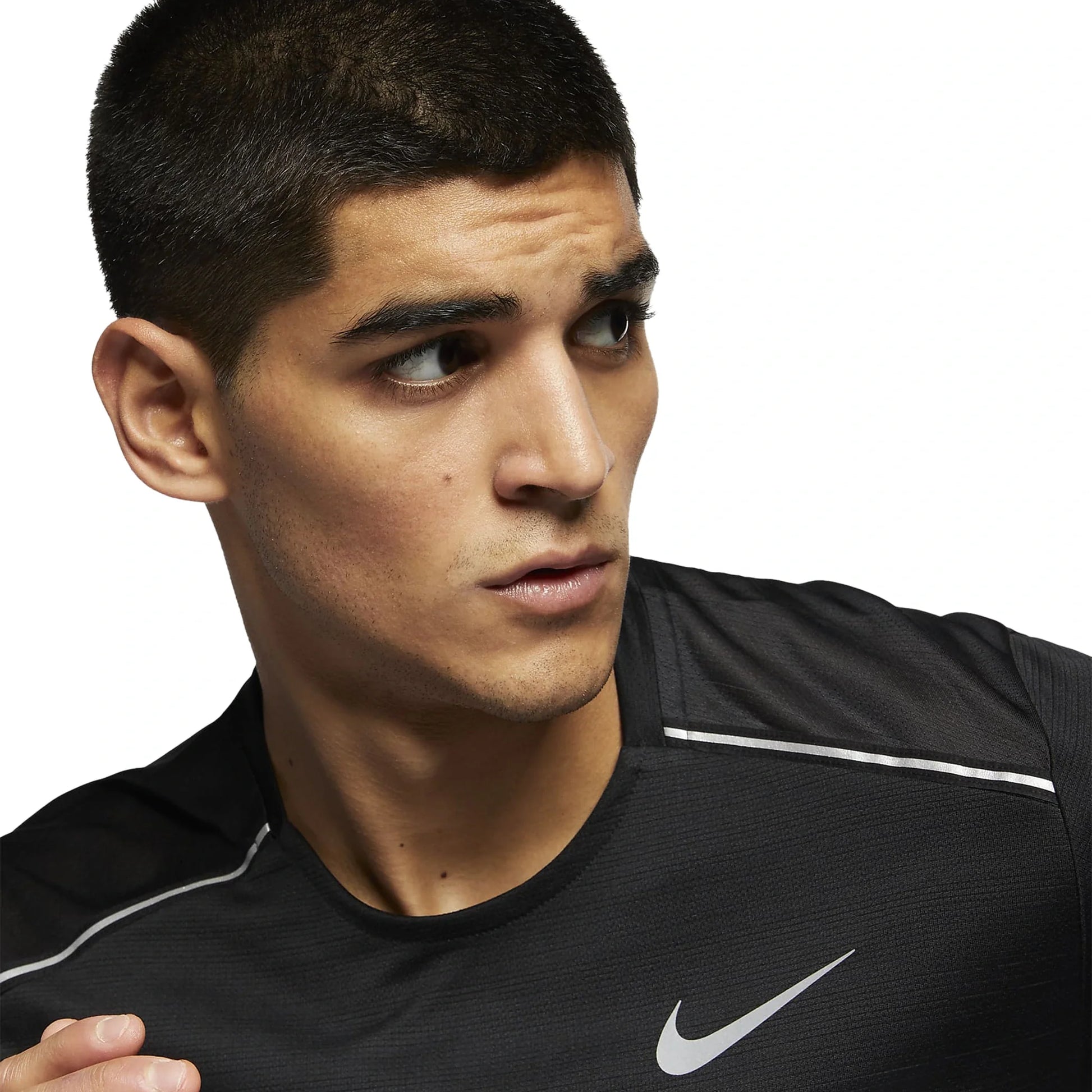 Nike Dri-FIT 1.0 Black Miler Running T Shirt