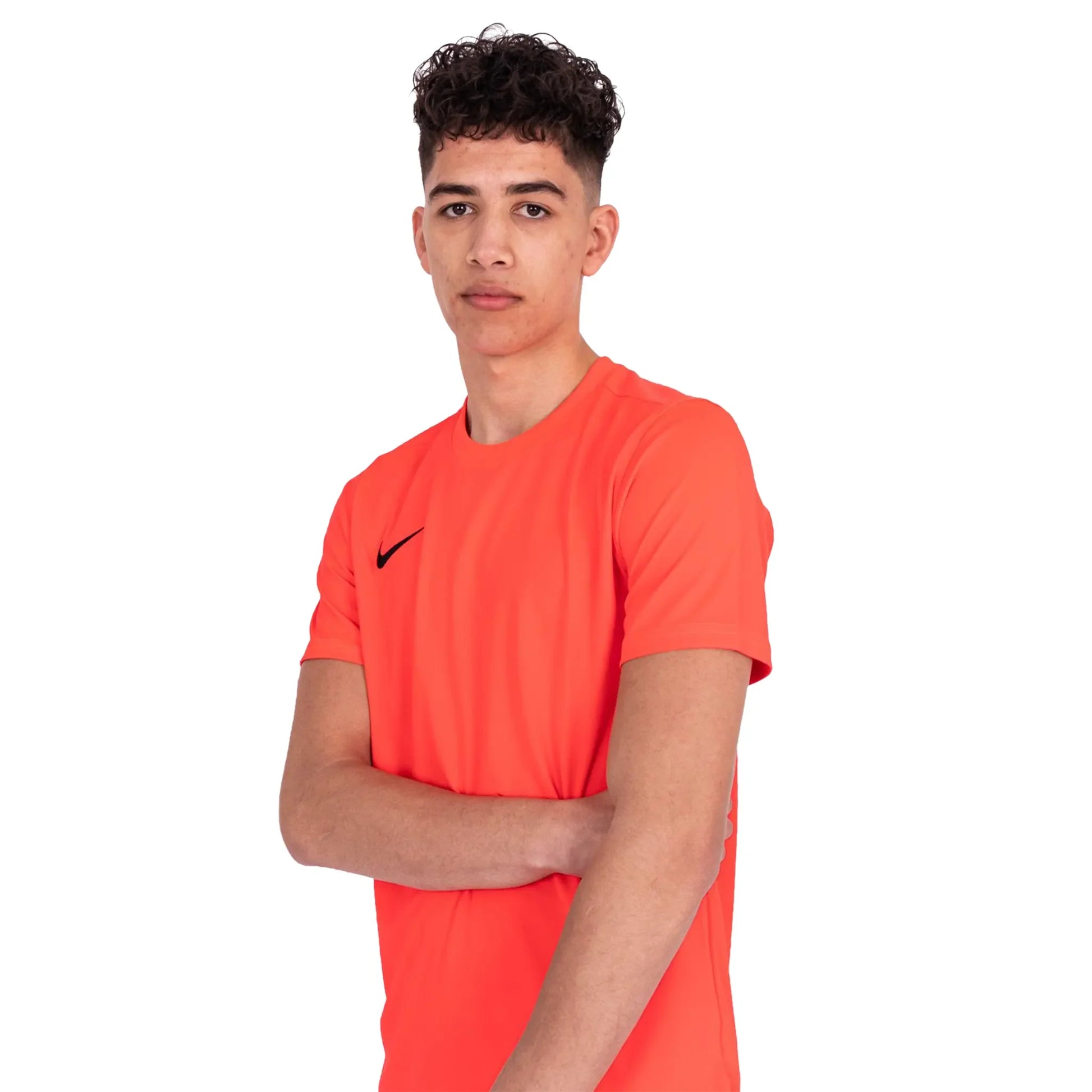 Nike Dri-FIT Park VII SS Bright Crimson Black T Shirt