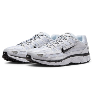 Nike P-6000 White Metallic Silver Black