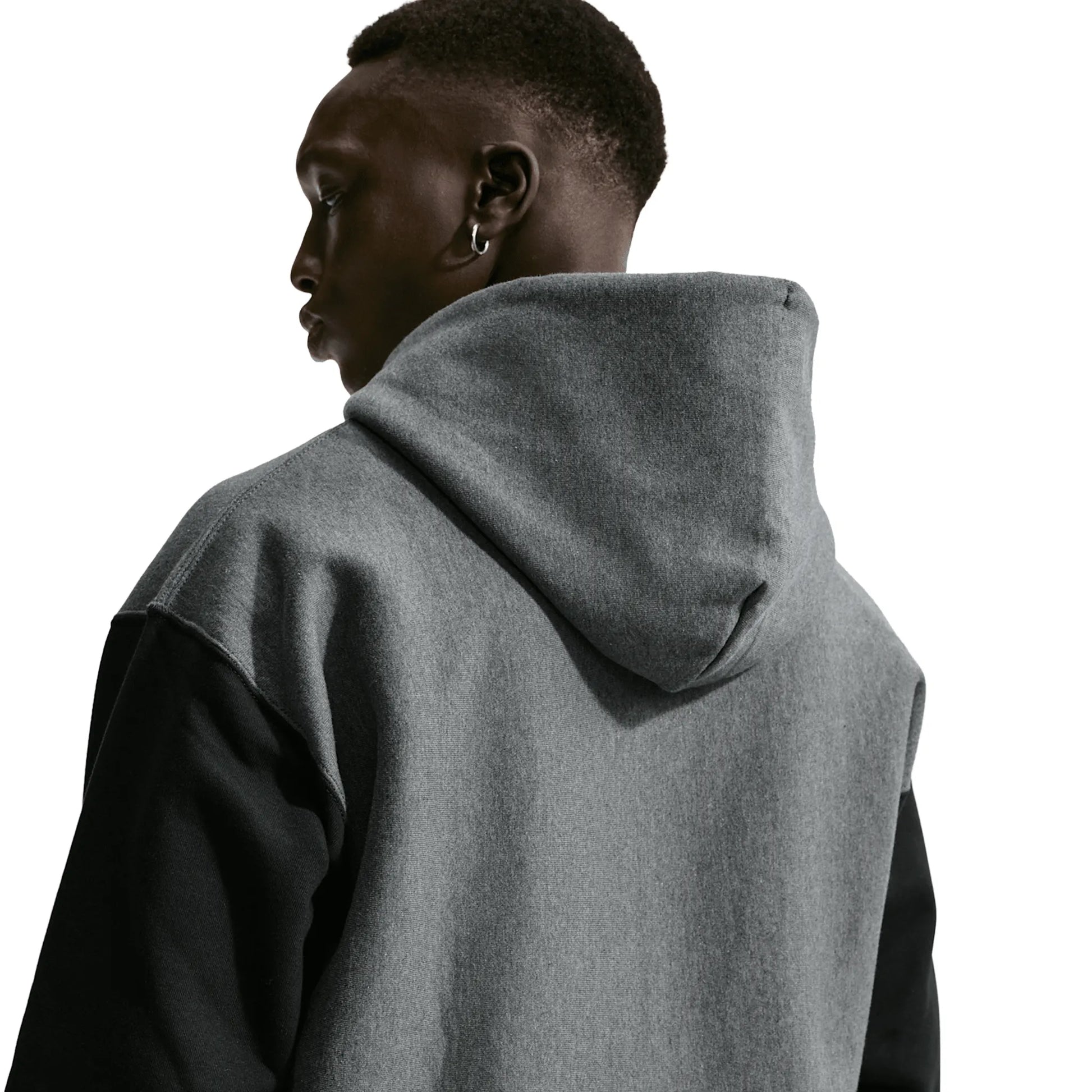 Nike Solo Swoosh x Syna World x Central Cee Fleece Grey Zip-Up Hoodie