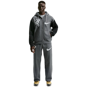 Nike Solo Swoosh x Syna World x Central Cee Fleece Grey Zip-Up Hoodie