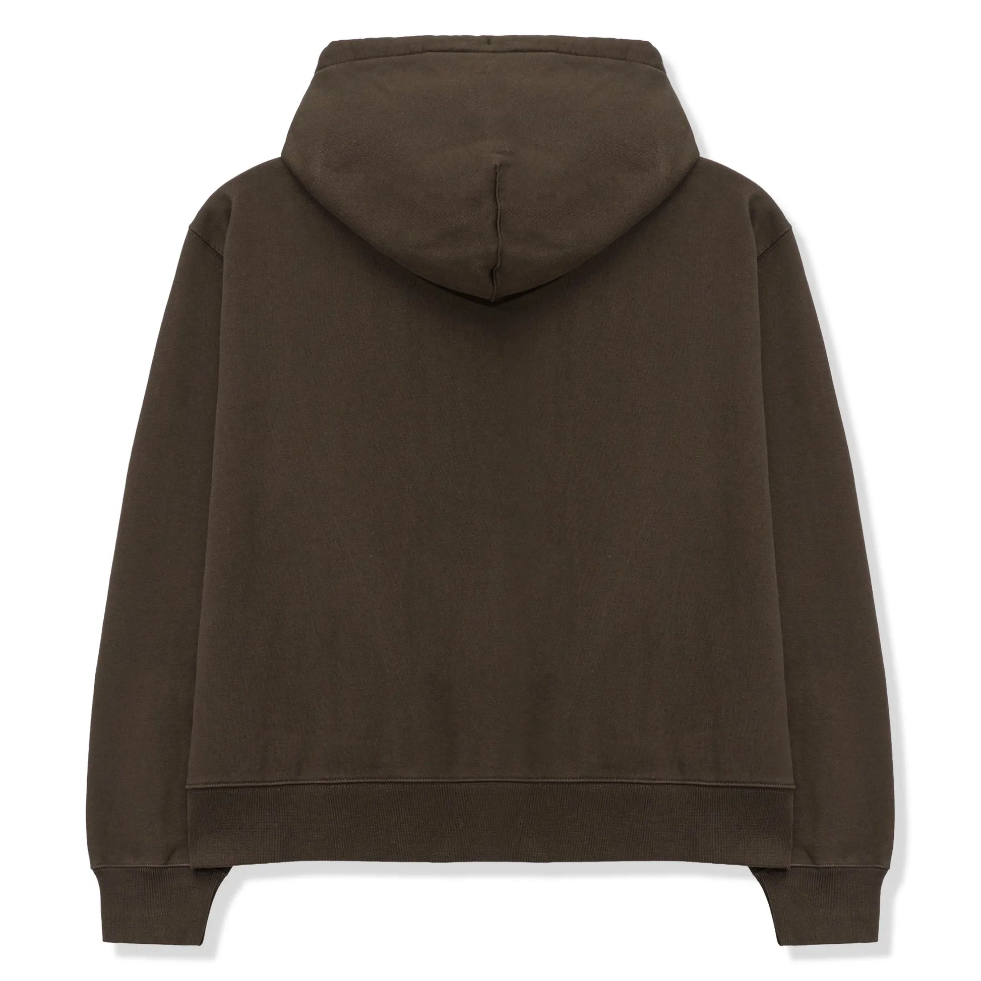 Nike x Stussy Fleece Stone Washed Dark Cinder Zip-Up Hoodie (FW25)